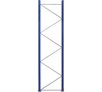 Marco soporte para estanterías para palets, premontado eurokraft pro, azul genciana RAL 5010 / galvanizado