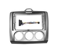 Marco Tablero Embellecedor Tablero 2 DIN Marco Panel Estéreo para Salpicadero para Ford para Focus MK2 2004-2011 Pantalla Navegación Android 9 Pulgadas Bisel Radio
