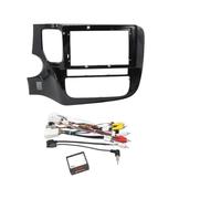 Marco Tablero para Mitsubishi para Outlander 2014 9 Pulgadas | Kit Panel Tablero Radio Android Con Adaptador Fascia Marco Audio Automóvil 22,86 Cm(With Cable Canbus-A)