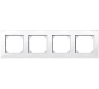 Marco termoplástico Merten M-Plan 4 compartimentos blanco polar brillante