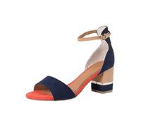 MARCO TOZZI 2-2-28303-20, Sandalia con talón para Mujer, Azul (Navy Comb), 39 EU