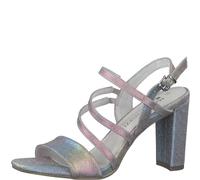 MARCO TOZZI 2-2-88304-20, Sandalia con talón para Mujer, Multicolor (Rainbow Met.), 38 EU