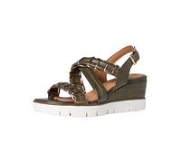 MARCO TOZZI 2-2-88705-28, Sandalias con cuña Mujer, Khaki Comb, 41 EU