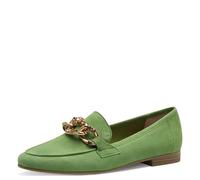 MARCO TOZZI 2-24215-42-Zapatillas de Piel, Plantilla Feel Me, Forro Interior Suave, Mocasín Mujer, Manzana, 38 EU