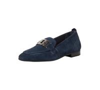 MARCO TOZZI 2-24231-42-Zapatillas de Piel, Plantilla Feel Me, Forro Interior Suave, Mocasín Plano Mujer, Azul Marino, 40 EU