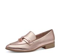 MARCO TOZZI 2-24308-42-Pantuflas, Forro Interior Suave, Vegano, Mocasín Mujer, Rosa metálica, 38 EU