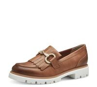 MARCO TOZZI 2-24703-42 Feel Me-Zapatillas para Mujer, Forro Interior Suave, Vegano, Mocasín, coñac, 38 EU