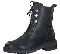 MARCO TOZZI 2-25201-41, Botas con Cordones Mujer, Negro y Dorado, 38 EU