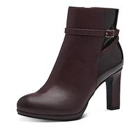 MARCO TOZZI 2-25311-41, Botines de tacón Mujer, Burdeos Comb, 41 EU