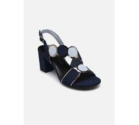 Marco Tozzi Sandalias de tacón con Correa Ajustable para Mujer Vegan, Azul Marino., 38 EU