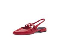MARCO TOZZI Damen Ballerinas 2-29409-44, Zapatos Tipo Ballet Mujer, Patente Rojo, 40 EU