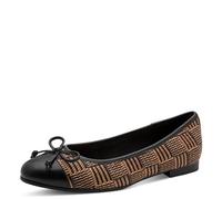 MARCO TOZZI Bailarinas para Mujer 2-22103-42, Black Comb, 39 EU