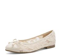 MARCO TOZZI Ballerinas 2-82102-46, Zapatos Tipo Ballet Mujer, Crema Comb, 39 EU