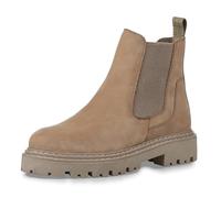 MARCO TOZZI Botas Chelsea para mujer de piel con plataforma, Color pardo., 37 EU