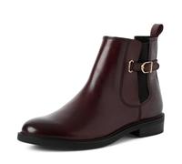Marco Tozzi Botas Chelsea para mujer, mezcla de materiales de piel y sintéticos, plantilla suave de piel, forro interior suave