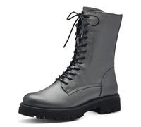 MARCO TOZZI Botas Planas de Encaje para Mujer 2-25212-41, Bota a la Altura de la Pantorrilla, Gris, 41 EU