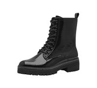 MARCO TOZZI Botín de Mujer con Cordones 2-25202-43, Botas de Moda, Patente Negra, 39 EU