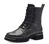 MARCO TOZZI Botín de Mujer con Cordones 2-25283-43, Botas Cortas al Tobillo, Dk Grey Patent, 41 EU