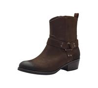 MARCO TOZZI Botín de Mujer con Cremallera y Slip 2-25324-43, Botas Vaqueras, Cafe Nubuck, 39 EU
