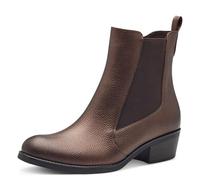 MARCO TOZZI Botín de Mujer con Cremallera y Slip 2-25329-43, Botas Estilo Chelsea, Bronce, 41 EU