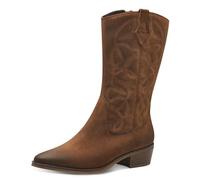 MARCO TOZZI Botín de Mujer con Cremallera y Slip 2-25343-43, Botas, coñac, 36 EU