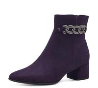 MARCO TOZZI Botín de Mujer con Cremallera y Slip 2-25352-43, Botas Cortas al Tobillo, Morado, 37 EU