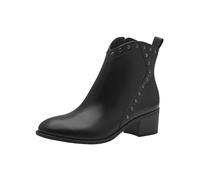 MARCO TOZZI Botín de Mujer con Cremallera y Slip 2-25381-43, Botas Cortas al Tobillo, Black, 38 EU