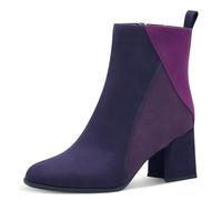 MARCO TOZZI Botín de Mujer con Cremallera y Slip 2-25385-43, Botas de Moda, Purple Comb, 38 EU