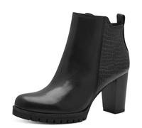 MARCO TOZZI Botín de Mujer con Cremallera y Slip 2-25428-43, Botas Cortas al Tobillo, Peine Negro, 40 EU