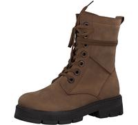 Marco Tozzi Botín Para Dama Premio De Cuero Con Cordones 2-25286-41