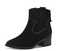 MARCO TOZZI Botín para Mujer con Cremallera y Slip 2-25000-43, Botas Cortas al Tobillo, Negro, 40 EU