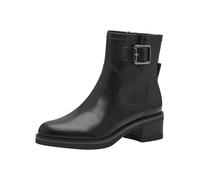 MARCO TOZZI Botín para Mujer con Cremallera y Slip 2-25062-43, Botas Cortas al Tobillo, Negro, 36 EU