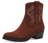 MARCO TOZZI Botín para Mujer con Cremallera y Slip 2-25323-43, Botas Cortas al Tobillo, marrón, 41 EU