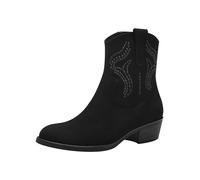 MARCO TOZZI Botín para Mujer con Cremallera y Slip 2-25323-43, Botas Vaqueras, Negro, 38 EU