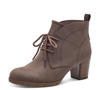 MARCO TOZZI Botines de tacón con cordones para mujer Vegan, Pepper Comb, 39 EU