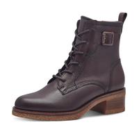 MARCO TOZZI Botines para mujer con cordones con porcentaje de piel, moca, 39 EU