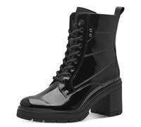 MARCO TOZZI Botín de Mujer con Cordones 2-25284-43, Botas Cortas al Tobillo, Patente Negra, 37 EU