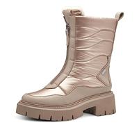 MARCO TOZZI Botines sin tacón para mujer Invierno Plataforma, Taupe Met Comb, 37 EU