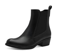MARCO TOZZI Bottines Zippées pour Femme 2-25329-43, Botas Estilo Chelsea Mujer, Negro, 38 EU
