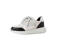 MARCO TOZZI by Guido Maria Kretschmer 2-2-83702-26-Zapatillas de Piel, Zapatillas Mujer, Blanco y Negro, 38 EU