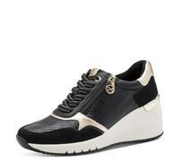 MARCO TOZZI by Guido Maria Kretschmer Sneaker 2-83703-45, Zapatillas Mujer, Negro y Dorado, 41 EU