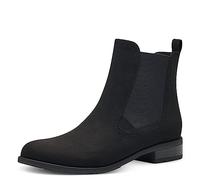 MARCO TOZZI Chelsea - Botas planas elegantes para mujer, Negro, 39 EU