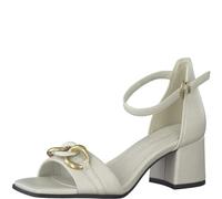 MARCO TOZZI Damen 2-2-28317-20, Sandalia con talón Mujer, Color Crema, 39 EU