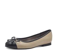MARCO TOZZI Damen Ballerinas 2-22110-44, Zapatos Tipo Ballet Mujer, Pardo, 37 EU
