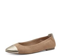 MARCO TOZZI Damen Ballerinas 2-22108-44, Zapatos Tipo Ballet Mujer, Peine de Galletas, 38 EU