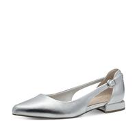 MARCO TOZZI Damen Ballerinas 2-22114-42, Zapatos Tipo Ballet Mujer, Plata, 38 EU