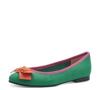 MARCO TOZZI Damen Ballerinas 2-22195-42, Zapatos Tipo Ballet Mujer, Leaf Green, 39 EU