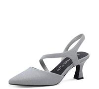 MARCO TOZZI Damen Pumps 2-29600-42, Bomba Mujer, Plateado, 39 EU