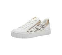 MARCO TOZZI Damen, Sneaker, Feel ME Fußbett,Wechselfußbett, weiches Innenfutter, 2-23701-42, Zapatillas Mujer, Color Blanco, 37 EU