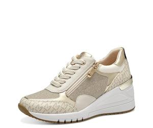 MARCO TOZZI Damen, Sneaker, Feel ME Fußbett,Wechselfußbett, weiches Innenfutter, 2-23723-41, Zapatillas Mujer, Peine Crema, 37 EU